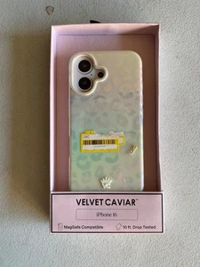 VELVET CAVIAR Apple iPhone 16 MagSafe Case - White Opal Leopard: Kunststoff, Ombre - Bild 1 von 4