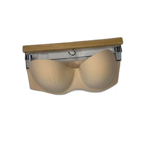 Felina Hint of Skin Underwire Strapless Bra 34D Bare Nude Seamless Style 6202 - Picture 1 of 5