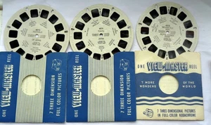 3 x VINTAGE 1950 VIEWMASTER DISC 4871 4872 4873: JAPAN: TOKYO: Mt FUJI: FESTIVAL - Picture 1 of 3