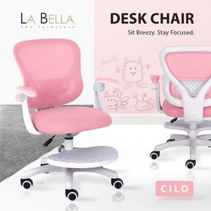 Kids Desk Chair - Children Office Study Seat with Footrest CILO - PINK - Picture 1 of 11