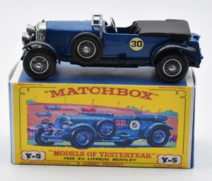 Matchbox MoY Yesteryear Y5 4,5 litri Bentley 1929. Codice 3. Ishimar Inghilterra - Foto 1 di 4