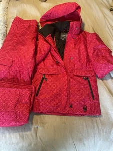 Spyder Damen rosa zweiteiliger Skianzug Medium isoliert einmal getragen Schnee lesen - Bild 1 von 9