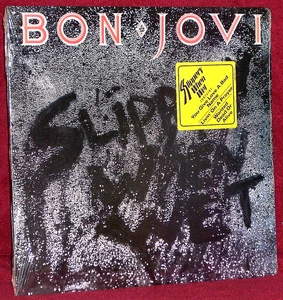 LP SEALED BON JOVI SLIPPERY WHEN WET 1986 MERCURY ORIG PRESS NO CLUB NOT C/O - Picture 1 of 2