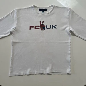 Vintage French Connection FCUK White Womens long Sleeve shirt medium - Picture 1 of 15
