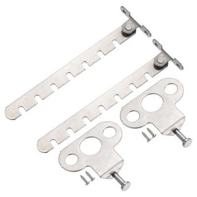 Window Restrictor Latch with 7 Slots Pack of 2 Big Hole Limiter,Silver Foto 1 de 4
