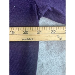 Brooks Brothers Mens Saxon Wool V Neck Pullover Sweater Medium Purple - Picture 1 of 11