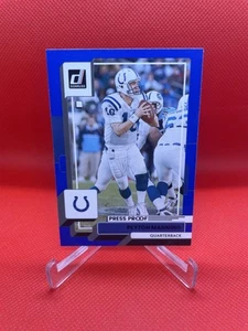 2022 Panini Donruss #57 Peyton Manning Blue Press Proof - Picture 1 of 2