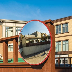 30" Round Convex Mirror Outdoor Driveway Garage Corner Security Traffic Mirror - Picture 1 of 14