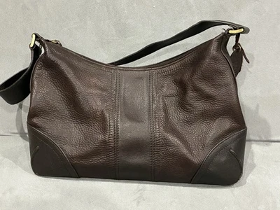 Cartera de cuero genuino marrón Rolf’s Foto 1 de 4