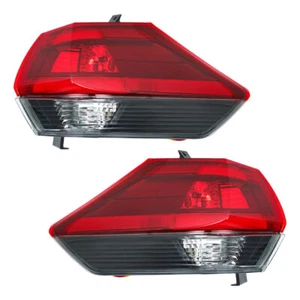 For 2017-2019 Nissan Rogue Red Lens Outer Tail Lights Rear Lamps Left&Right Side - Picture 1 of 9
