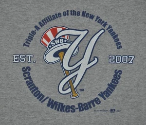 Camiseta Grande Wilkes Bar Yankees Ligas Menores Béisbol 21,5 pulgadas Pit to Pit - Imagen 1 de 3