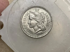 1866 Three Cent Nickel *Grand Pa’s Collection* DDO Mint Error, Super Nice1 - Picture 1 of 8