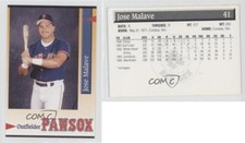 1995 Pawtucket Red Sox (Pawsox) Team Issue Jose Malave #41