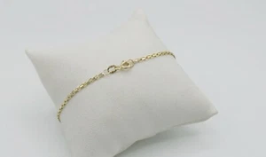 Estate Bismarck Ankle Chain 10KT Yellow Gold Fancy Links 10 Inches - Picture 1 of 9
