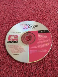 Deluxe Compton's 3D World Atlas PC CD-ROM Software 1998 - Picture 1 of 1