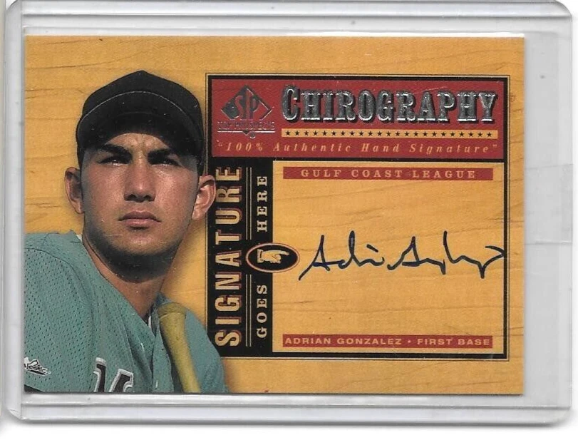 ADRIAN GONZALEZ 2000 SP TOP PROSPECTS ROOKIE CERTIFIED AUTHENTIC AUTOGRAPH - Image 1 of 1