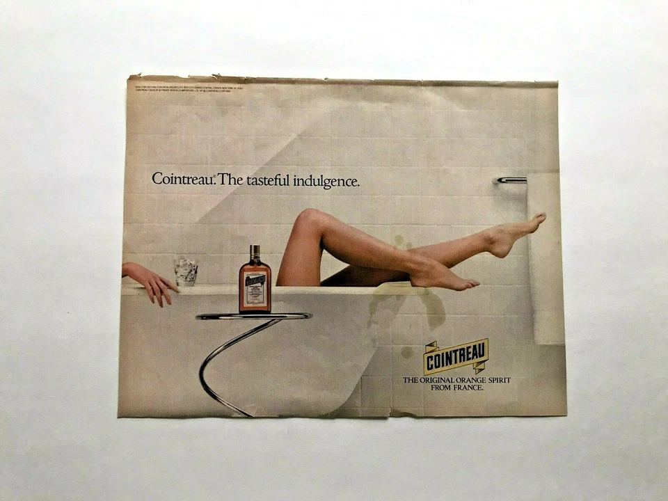 Anuncio de revista Life vintage de octubre de 1982 Cointreau Orange Spirit original de Francia Foto 1 de 1