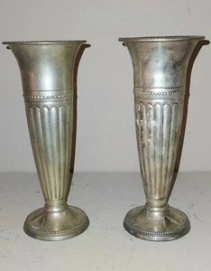 Portavelas o flautas vintage de Bombay (enchapados en plata) - Imagen 1 de 4