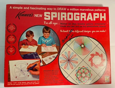 Kenner Spirograph Set No 401 Graphics Designs Drawing Fun with Patterns Vintage - Image 1 of 4