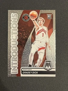 Gradey Dick 2023-24 Panini Mosaic #6 Introductions Rookie RC Toronto Raptors - Picture 1 of 2