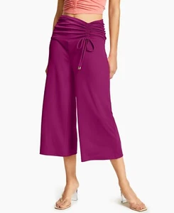 MSRP $70 Inc International Concepts Ruched Culottes Pink Size Medium - Picture 1 of 1