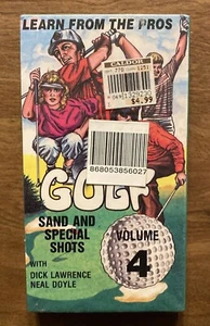 Rare NOS Sealed Golf Learn From The Pros Sand and Special Shots VHS Vol 4 A7 - Picture 1 of 11
