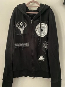 THRASHER the GazettE Hoodie Black Emblem Patch BLACKMORAL Size Free - Bild 1 von 3