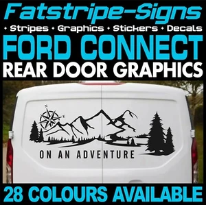 passend für FORD CONNECT ADVENTURE COMPASS MOUNTAIN CAMPER VAN AUFKLEBER GRAFIK - Bild 1 von 2