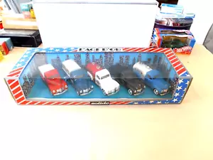SOLIDO 1/43 RARE SET "L'AGE D'OR" 5 CAMION TRASPORTO MERCI BOX ORIGINALE - Foto 1 di 4