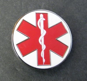PIN DE SOLAPA DE VIDA DEL PERSONAL PARAMÉDICO EMT EMS 1 PULGADA - Imagen 1 de 2