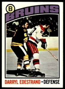 1976-77 Topps Hockey Card Darryl Edestrand Boston Bruins #179 - Picture 1 of 2