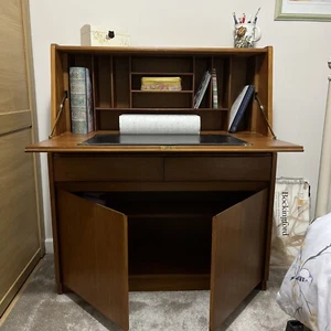 Vintage Mid-century 1960s Remploy Teak Bureau - Lovely condition - Picture 1 of 20