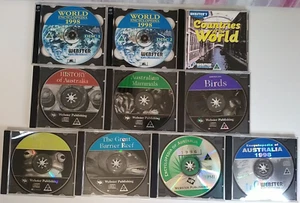 Bulk 10 x 1990's CD Disc PC Software Webster Publishing Encyclopedia Australian - Picture 1 of 12