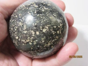 Blizzard Stone Polished Sphere Ball 62mm/2.46" Dia. Collectible BSSBC-45s - Picture 1 of 11