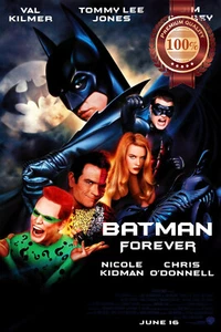 BATMAN FOREVER 1995 90s OFFICIAL ORIGINAL CINEMA FILM MOVIE PRINT PREMIUM POSTER - Imagen 1 de 6