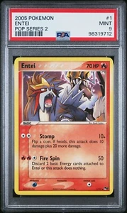 Pokemon 2005 PSA 9 MINT Entei POP Series 2 1/17 Promo - Picture 1 of 2