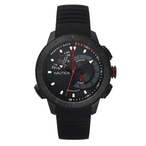 Nautica Men's Watch Chronograph Cape Town Black NAPCPT003 - Picture 1 of 1