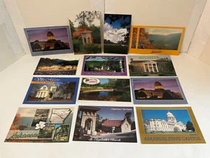 Vintage Lot Postcard/Card Ozarks Little Rock Garden Eureka Springs Christ of the - Picture 1 of 7