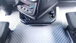 LKW Fußmatten LHD für IVECO S-WAY GRAU Eco Leder - Bild 1 von 6