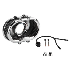Hoprousa Chrome Air Cleaner for Harley 16-17 Softail 08-16 Touring 103 Engine - Picture 1 of 7