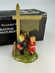 Sebastian Miniature "Stacy's Sign" COPR. 1990 #5369 By P.W. Baston, W/ Box - Picture 1 of 16