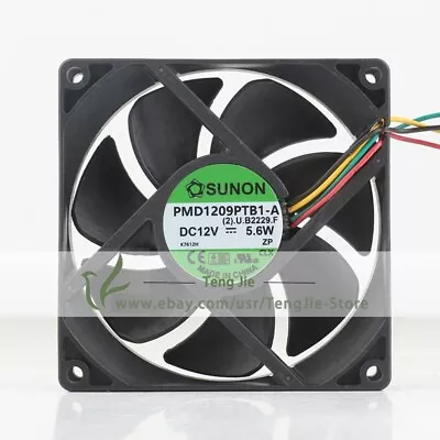 Sunon PMD1209PTB1-A DC12V 0.47A 5.6W 9025 9cm 4-Wire Axial Original Cooling Fan - Image 1 of 4