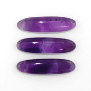 AFRICAN AMETHYST 24 x 6.5 MM OVAL CABOCHON ALL NATURAL SINGLE STONE F-4810 - Picture 1 of 1