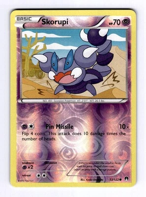 Skorupi Triumphant #76 (2010) Common Reverse Holo NM Pokemon - Image 1 of 2