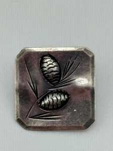 Broche prendedor vintage de piña de plata esterlina Stuart Nye - Imagen 1 de 10