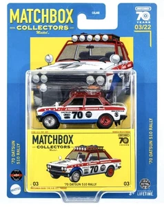 MATCHBOX 1970 DATSUN 510 RALLY MATCHBOX COLLECTORS 70TH - Picture 1 of 1