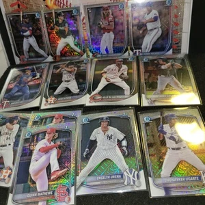2025 Bowman Chrome Prospect Mojo Refractor 22 Karten Lot ROOKIES FIRST AND VETS - Bild 1 von 10