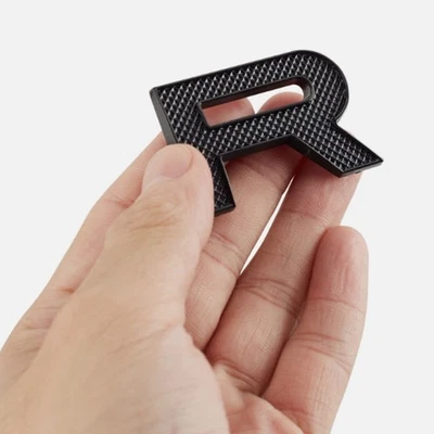 2X New Gloss Black Emblem Letters Badge Front Rear Hood For Fit For Range Rover - Image 1 of 3