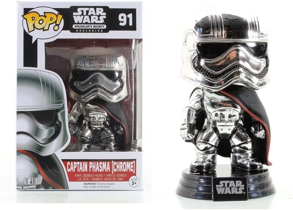 Funko Pop! Star Wars Captain Phasma Chrome (Smuggler's Bounty) #91 - Image 1 of 1