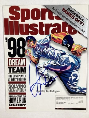 Alex Rodriguez Signed Sports Illustrated 7/6/98 Mariners Baseball Autograph JSA - Image 1 of 4